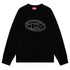 Diesel Double Destroyed Logo Black Sweatshirt M